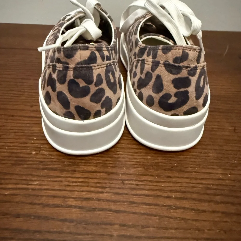 Stuart Weitzman Sammy Leopard Print Platform Sneakers‎ 7